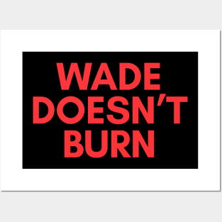 WADE DOESN'T BURN Posters and Art